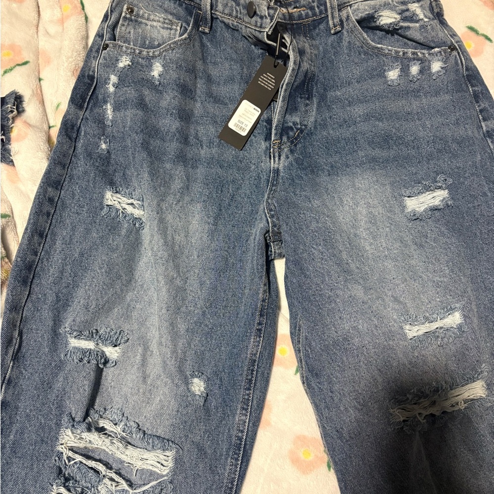 Fashion Nova 90's Baggy Blue Jeans